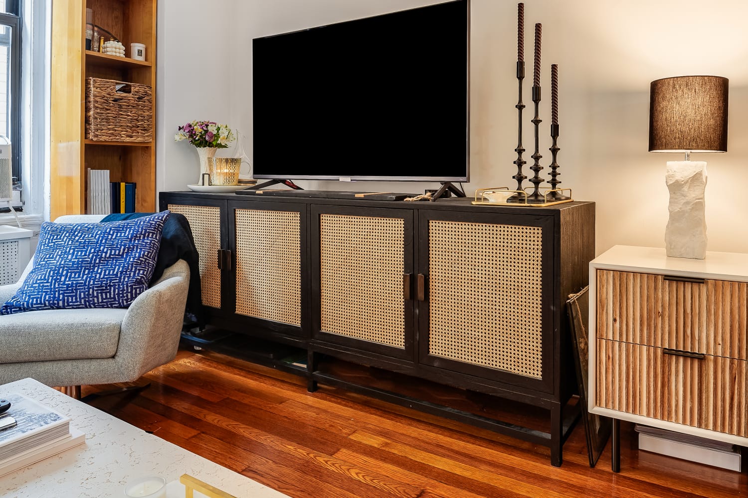 12 best walmart tv stands 2024 mid century rustic modern apartment